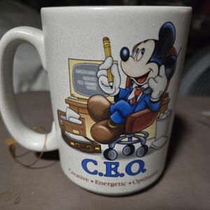 Walt Disney World Mickey Mouse Mug C.E.O. Creative Energetic Optimistic Vintage